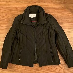 Nine West Black Down Filled Waist Coat
